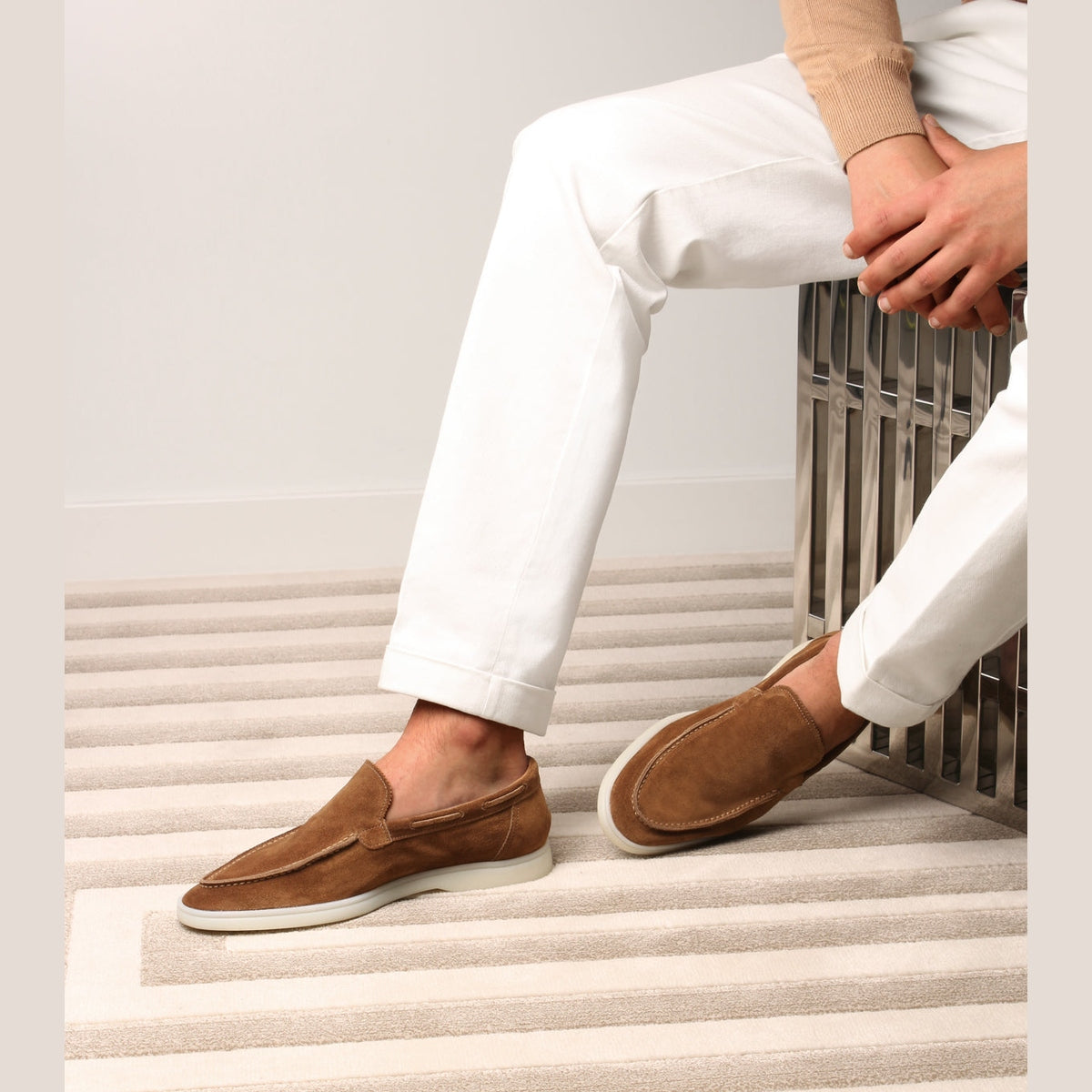 CAMEL YACHT LOAFERS
