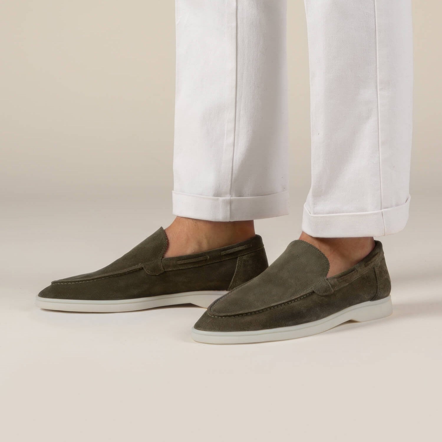 OLIVE YACHT LOAFERS
