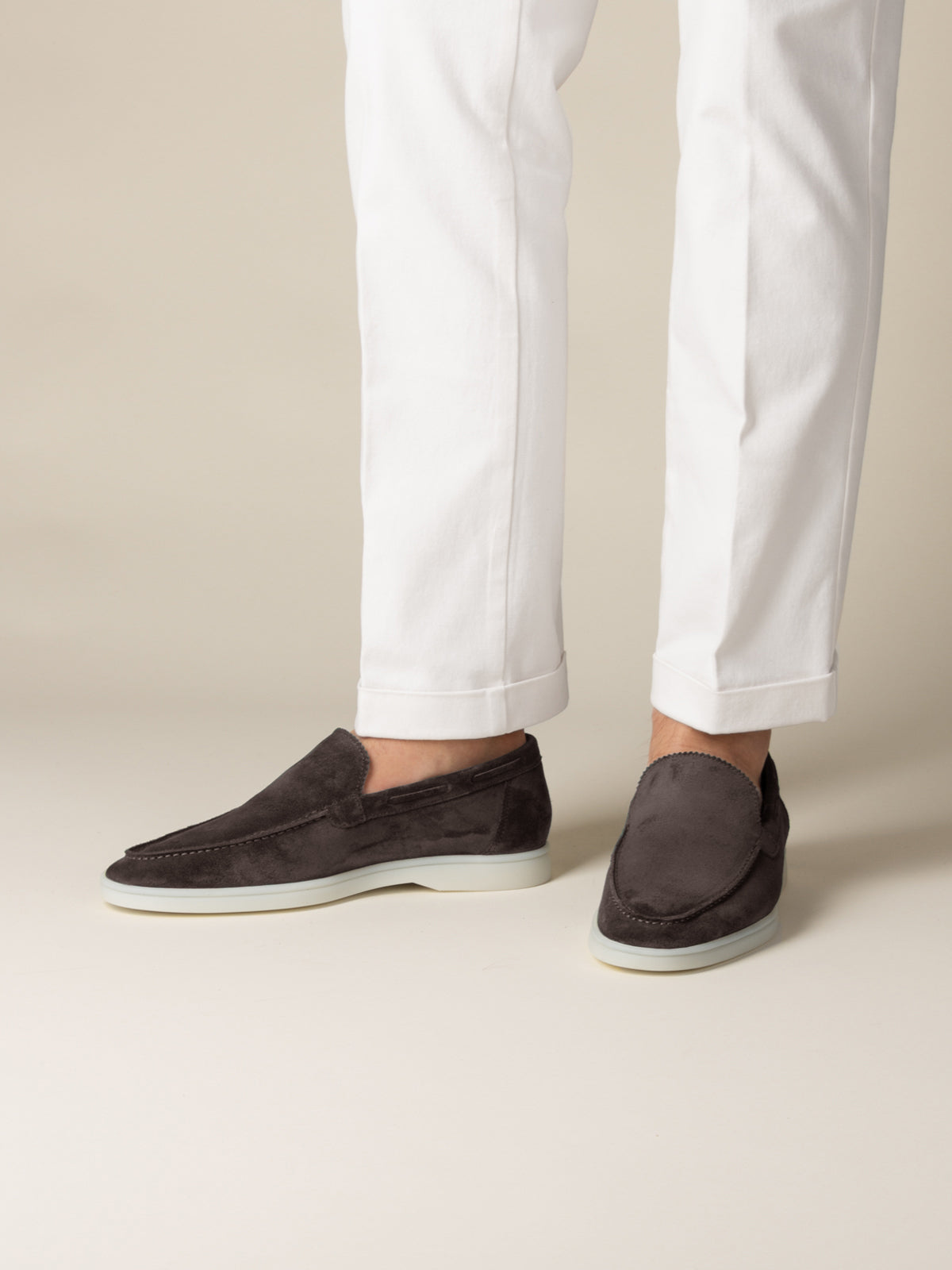 Warm Grey Yacht Loafers